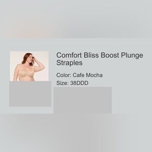 Strapless mocha Bra